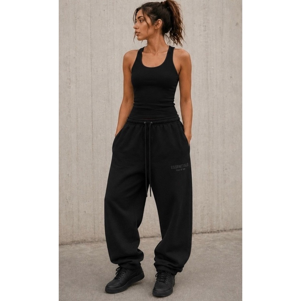Fear of God Essentials Sweatpants Stretch Limo Logo Relaxed Fit XL NWT